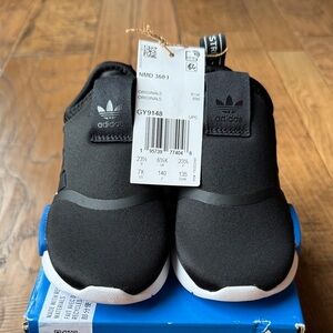 Adidas Kids NMD 360 Black and Blue Sneakers - Size 7K